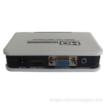 1920x1080P at 60Hz VGA to HDMI Converter, Supports HDMI 1.3, Compatible with HDCP
